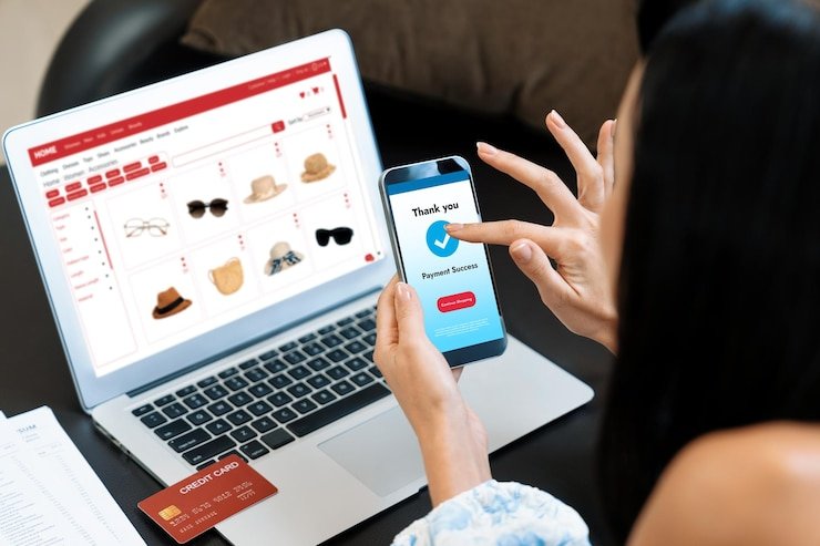 young woman order purchase product internet using laptop blithe 31965 366469 Shopify Development Company in Delhi, India